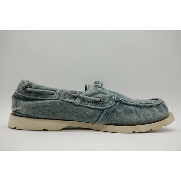Sperry Top Sider Distressed Teal Lace Up Slip On Deck Loafers Shoes Men\'s 8.5 M main image 5